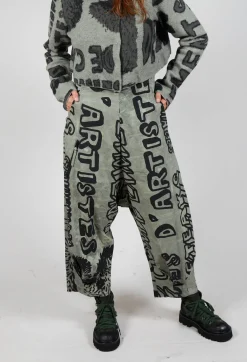 Rundholz Black Label Trousers^Relaxed Drop Crotch Trousers in Defender Big Print