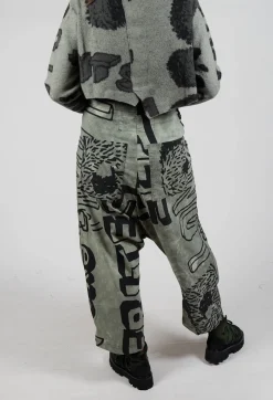 Rundholz Black Label Trousers^Relaxed Drop Crotch Trousers in Defender Big Print