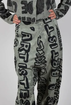 Rundholz Black Label Trousers^Relaxed Drop Crotch Trousers in Defender Big Print