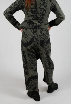 Rundholz Black Label Trousers^Relaxed Drop Crotch Trousers in Camp Big Print