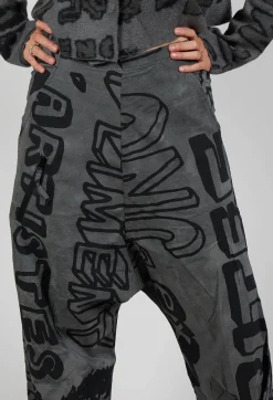 Rundholz Black Label Trousers^Relaxed Drop Crotch Trousers in Rock Big Print