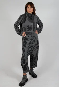 Rundholz Black Label Trousers^Relaxed Drop Crotch Trousers in Rock Big Print