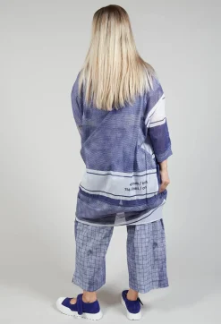 Rundholz Black Label Tops^Relaxed Fit Cotton Top in Azur Print