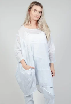 Rundholz Black Label Tops^Relaxed Fit Cotton Top in Grey Print