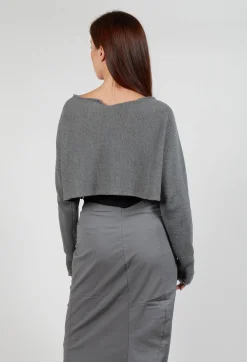 Rundholz Black Label Jumpers^Relaxed Fit Cropped Jumper in Rock Print