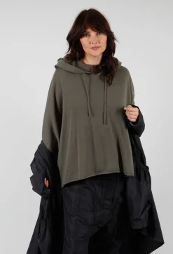 Rundholz Black Label Jumpers^Relaxed Fit Hooded Jumper in Camp
