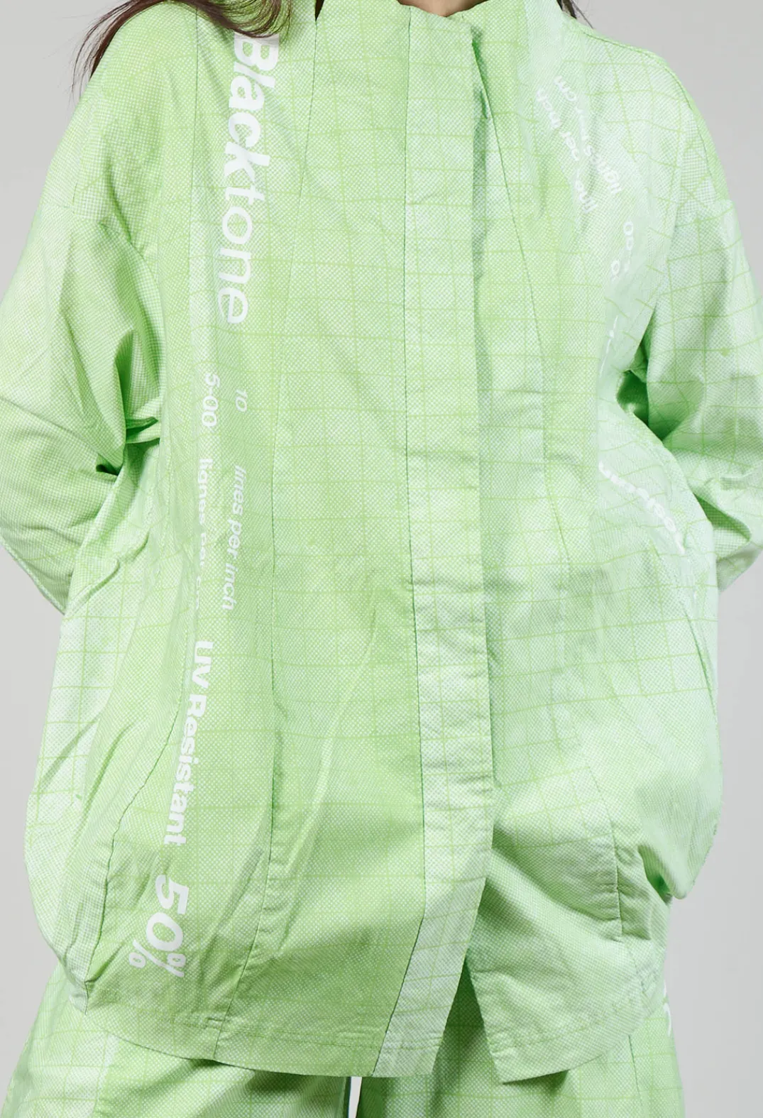 Rundholz Black Label Jackets^Relaxed Fit Jacket in Placed Lime Print