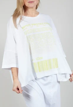 Rundholz Black Label Tops^Relaxed Fit Jersey Top with Motif in Sun Print