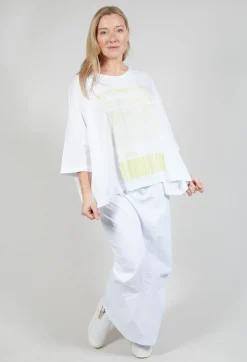 Rundholz Black Label Tops^Relaxed Fit Jersey Top with Motif in Sun Print