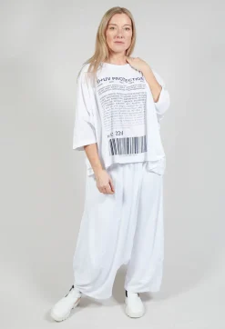 Rundholz Black Label Tops^Relaxed Fit Jersey Top with Motif in Azur Print
