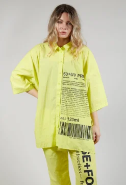Rundholz Black Label Shirts & Blouses^Relaxed Fit Shirt with Lettering Motif in Sun Print