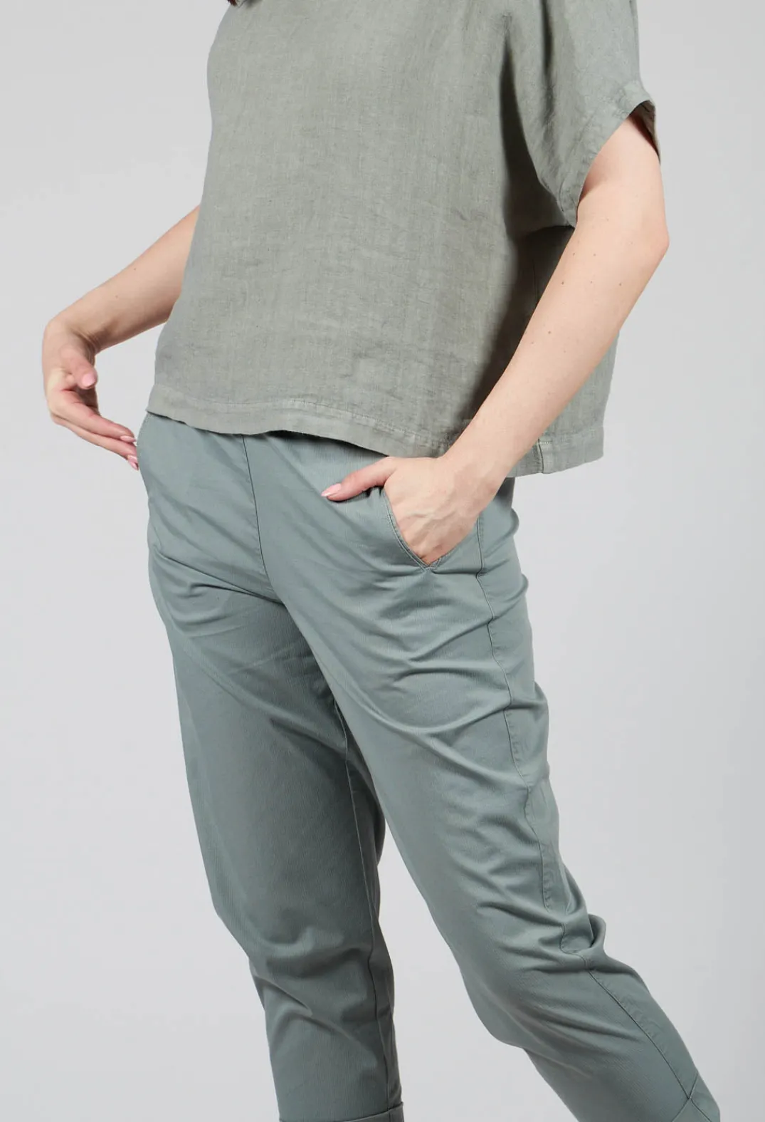 Elemente Clemente Trousers^Relaxed Geisha Trousers in Eucalyptus