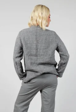 Aequamente Jackets^Relaxed Jacket in Salt and Pepper
