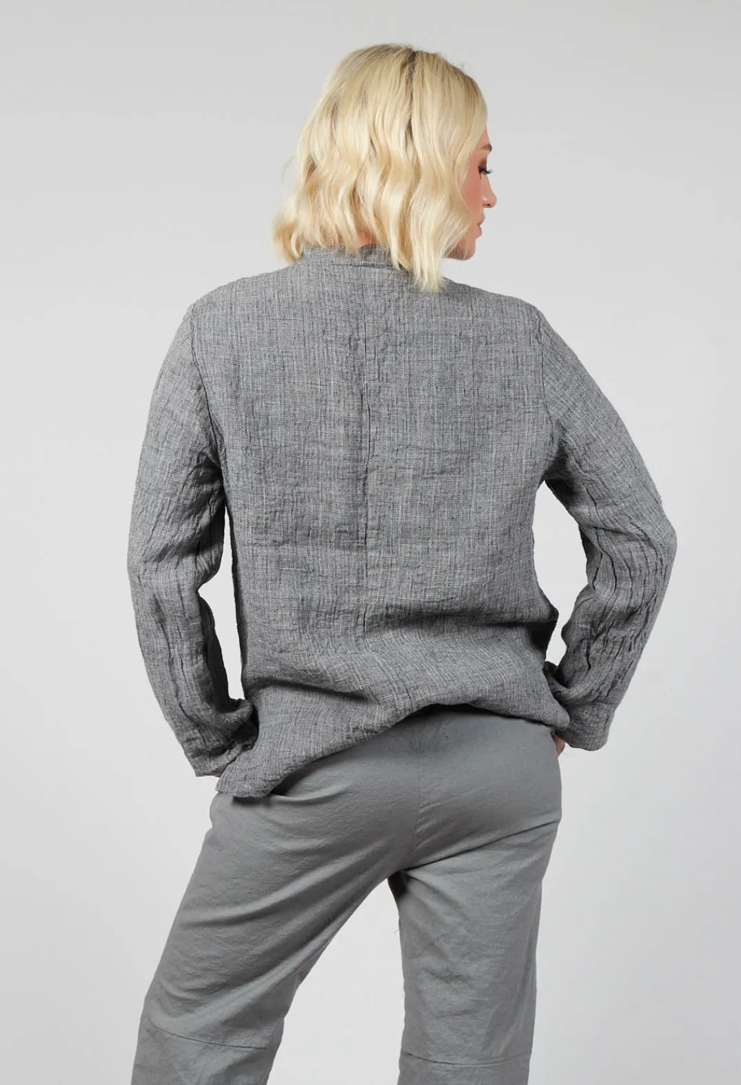 Aequamente Jackets^Relaxed Jacket in Salt and Pepper