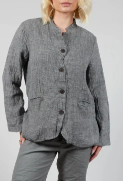 Aequamente Jackets^Relaxed Jacket in Salt and Pepper