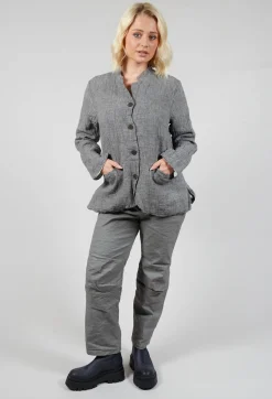 Aequamente Jackets^Relaxed Jacket in Salt and Pepper