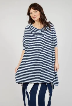 Rundholz Black Label Dresses^Relaxed Jersey Dress in Navy Print