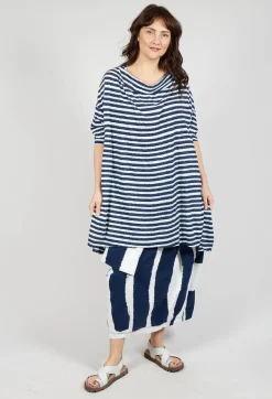 Rundholz Black Label Dresses^Relaxed Jersey Dress in Navy Print