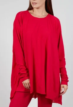 Rundholz Mainline Tops^Relaxed Jersey Top in Cardinal Cloud