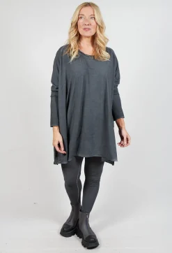 Rundholz Mainline Tops^Relaxed Jersey Top in Slate Cloud
