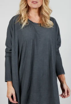 Rundholz Mainline Tops^Relaxed Jersey Top in Slate Cloud