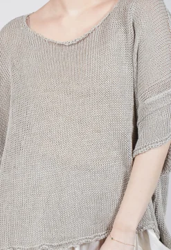 Rundholz Mainline Jumpers^Relaxed Knitted Top in Dust