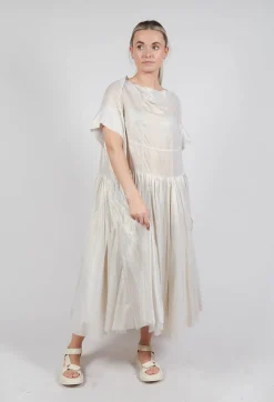 Rundholz Mainline Dresses^Relaxed Pleated Dress in Galaxy Sparkle