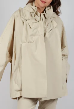 Rundholz Mainline Jackets^Relaxed Ruched Jacket in Bone