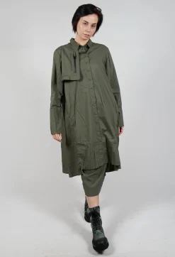 Rundholz Black Label Dresses^Relaxed Shirt Dress in Camp Print