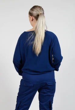Rundholz Dip Jumpers^Relaxed Sweatshirt with Ribbed Hem in Ocean