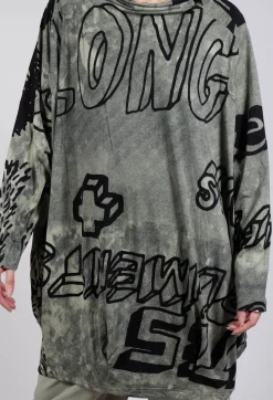 Rundholz Black Label Dresses^Relaxed Tunic Dress in Defender Print