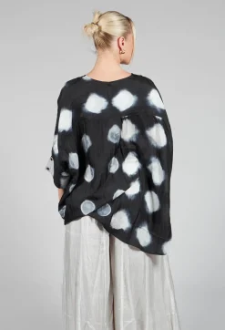 Bianco Levrin Shirts & Blouses^Rene Round Neck Shirt in Black and White