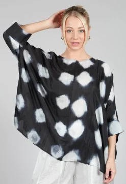 Bianco Levrin Shirts & Blouses^Rene Round Neck Shirt in Black and White