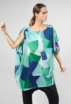 Xenia Design Shirts & Blouses^Reni Blouse in Blue Green
