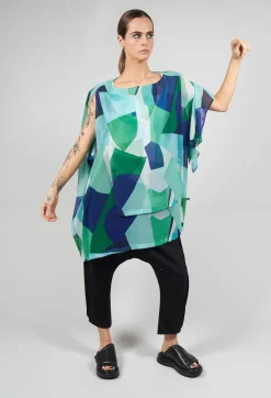 Xenia Design Shirts & Blouses^Reni Blouse in Blue Green