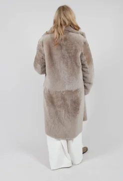 Dom Goor Coats^Reversible Double Breasted Coat in Sandstone