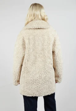 Urban Code Jackets^Reversible Faux Fur and Suede Jacket in Khaki Crackle