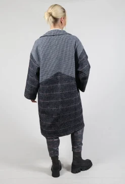 Elemente Clemente Coats^Reversible Mande Coat in Night Orange Check