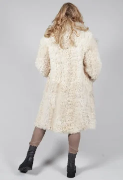 Dom Goor Coats^Reversible Toscana Coat with Fur Lining in Camel Cream