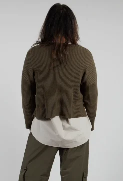 Bitte Kai Rand Shirts & Blouses^Rib Knit Jumper in Khaki