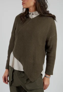 Bitte Kai Rand Shirts & Blouses^Rib Knit Jumper in Khaki