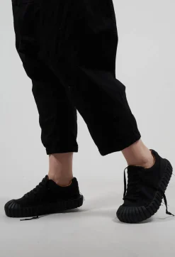 Rundholz Dip Boots^Ribbed Creeper Sole Trainers in Black