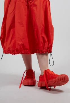 Rundholz Dip Boots^Ribbed Creeper Sole Trainers in Mandarine