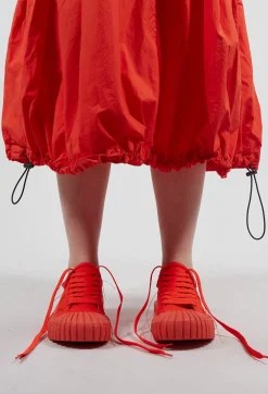 Rundholz Dip Boots^Ribbed Creeper Sole Trainers in Mandarine