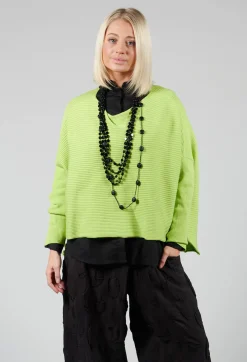 Philomena Christ Jumpers^Ribbed Drop Shoulder Jumper in Neon Green