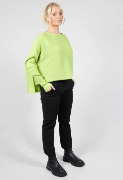 Philomena Christ Jumpers^Ribbed Drop Shoulder Jumper in Neon Green