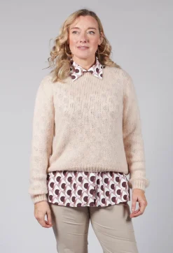 Niù Jumpers^Ribbed Jumper in Alabaster