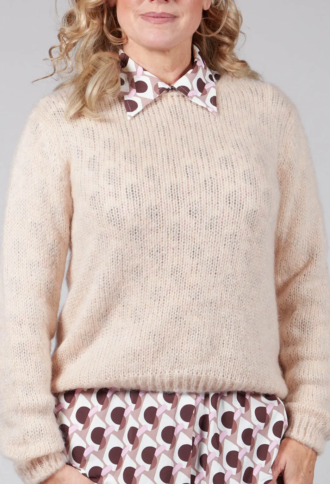 Niù Jumpers^Ribbed Jumper in Alabaster