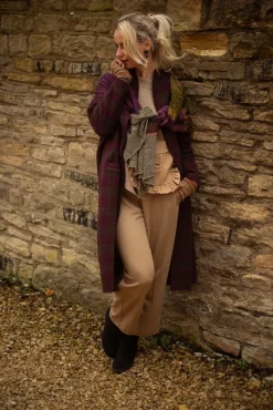 Mei Meij Jumpers^Ribbed Knit Jumper with Feature Pocket in Visone and Camel