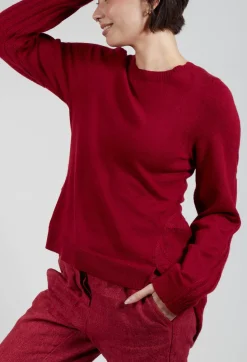 Rundholz Mainline Jumpers^Ribbed Sleeve Jumper in Sunset